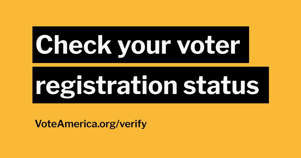 Check Your Voter Registration Status VoteAmerica